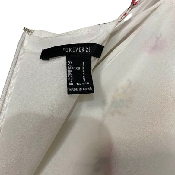 2 for $20 Forever 21 Floral Tie Wrap Mini Dress Feminine Summer Spring Small - Picture 14 of 16